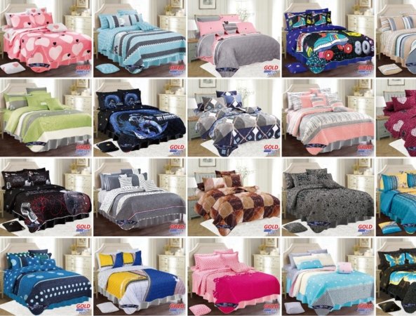 SET DE COBERTOR VERANO 5PCS JUVENIL 1.5 PLZ (FARDOX40UND)