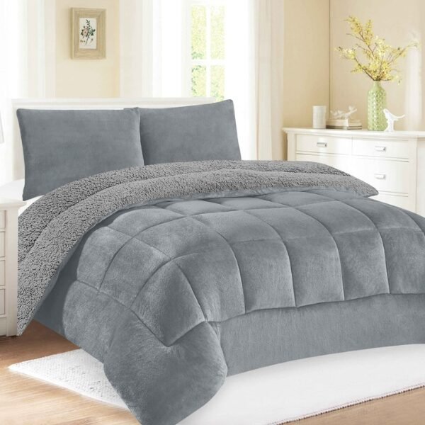 COBERTOR ACOLCHADO PIEL DE ANGEL C/ CARNERO 3PCS KING (FARDOX20UND)