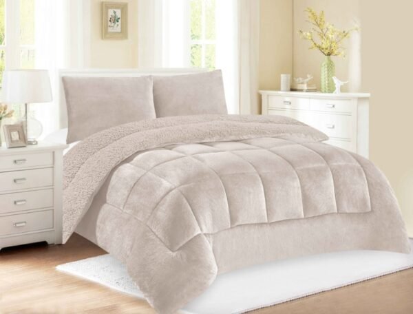 COBERTOR ACOLCHADO PIEL DE ANGEL C/ CARNERO 3PCS KING (FARDOX20UND)