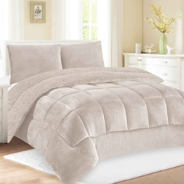 COBERTOR ACOLCHADO PIEL DE ANGEL C/ CARNERO 3PCS KING (FARDOX20UND)