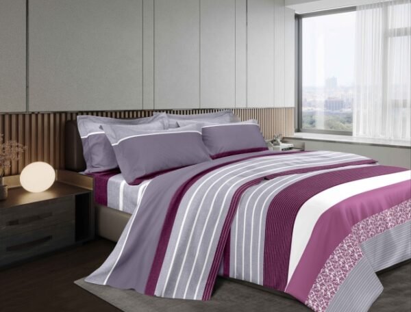 SET DE SÁBANAS 4PCS C/ DISEÑO 1800 HILOS (FARDOX30UND)