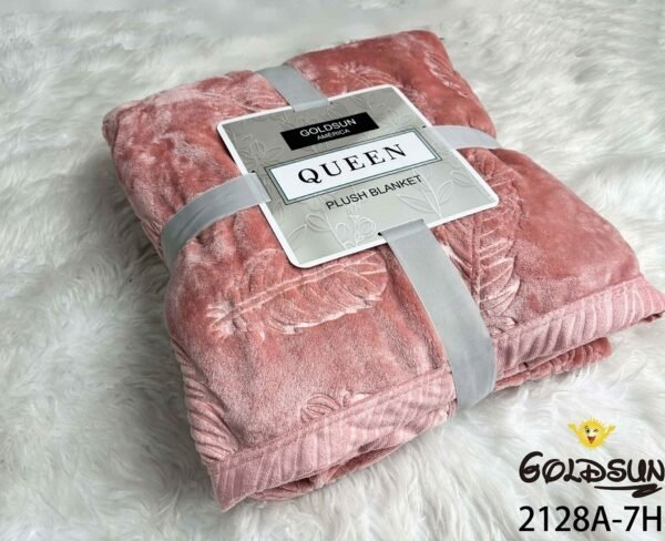 MANTA PLUSH ALTO RELIEVE HOJAS QUEEN (FARDOX48UND)