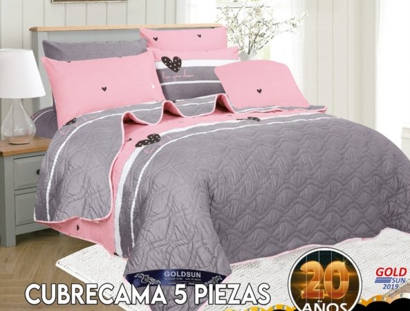 SET DE COBERTOR VERANO 5PCS JUVENIL 1.5 PLZ (FARDOX40UND)
