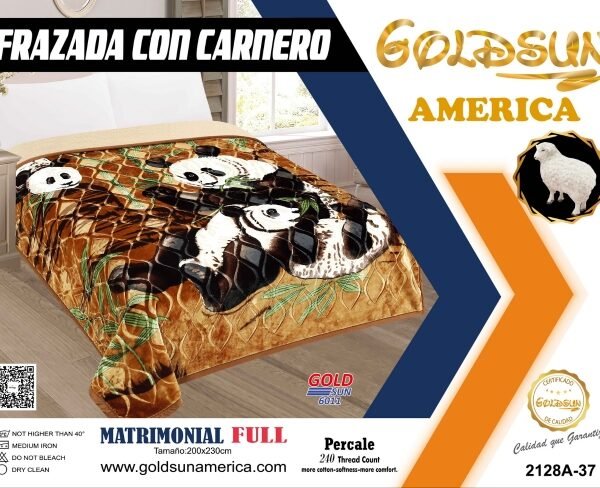 FRAZADA DE TERCIOPELO C/ CARNERO 1 PAÑO 4KG. (FARDOX26UND)