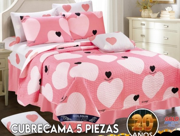 SET DE COBERTOR VERANO 5PCS JUVENIL 1.5 PLZ (FARDOX40UND)