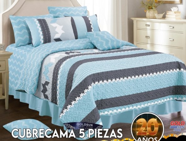 SET DE COBERTOR VERANO 5PCS JUVENIL 1.5 PLZ (FARDOX40UND)