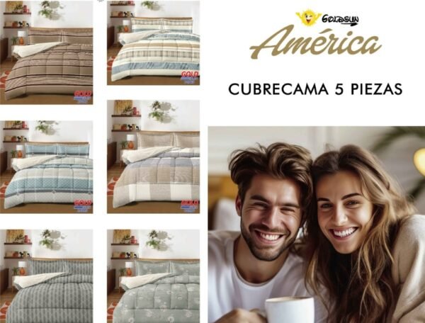 COBERTOR TELA C/ CARNERO ACOLCHADO 5PCS (FARDOX20UND)