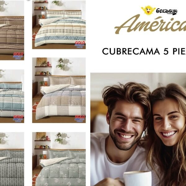 COBERTOR TELA C/ CARNERO ACOLCHADO 5PCS (FARDOX20UND)
