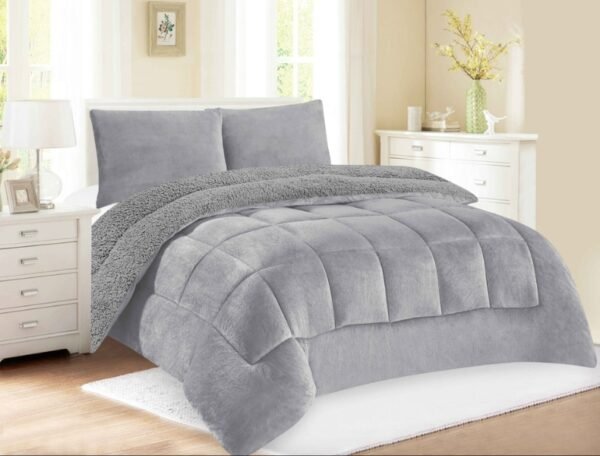 COBERTOR ACOLCHADO PIEL DE ANGEL C/ CARNERO 3PCS KING (FARDOX20UND)