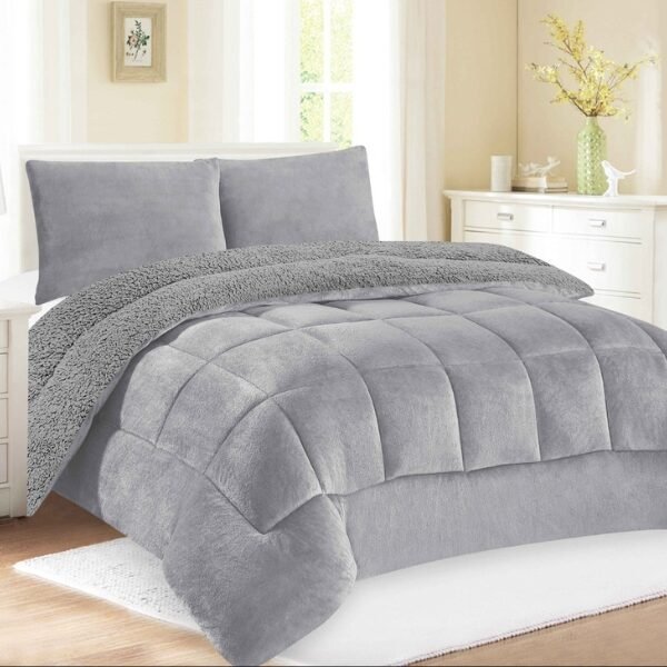 COBERTOR ACOLCHADO PIEL DE ANGEL C/ CARNERO 3PCS KING (FARDOX20UND)