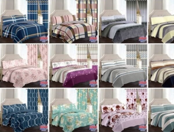 SET COBERTOR DE VERANO 7PCS C/ CORTINA (FARDOX12UND)