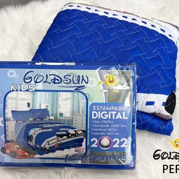 SET COBERTOR VERANO NIÑO 5PCS 1.5 PLZ (FARDOX40UND)