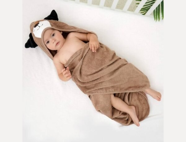 TOALLA MICROFIBRA C/ CAPUCHA BEBE 80X80 CM. (FARDOX20DOC.)