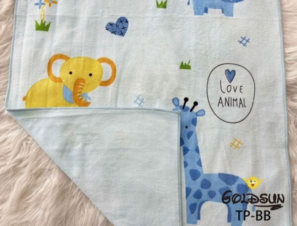 TOALLA MICROFIBRA BEBE CON DISEÑO 60X120 CM. (FARDOX12DOC.)