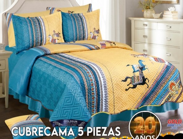 SET DE COBERTOR VERANO 5PCS JUVENIL 1.5 PLZ (FARDOX40UND)