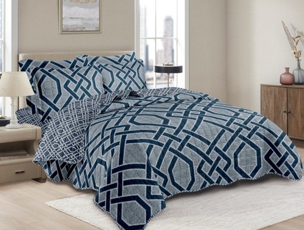 SET COBERTOR DE VERANO 7PCS 2PLAZAS (FARDOX24UND)