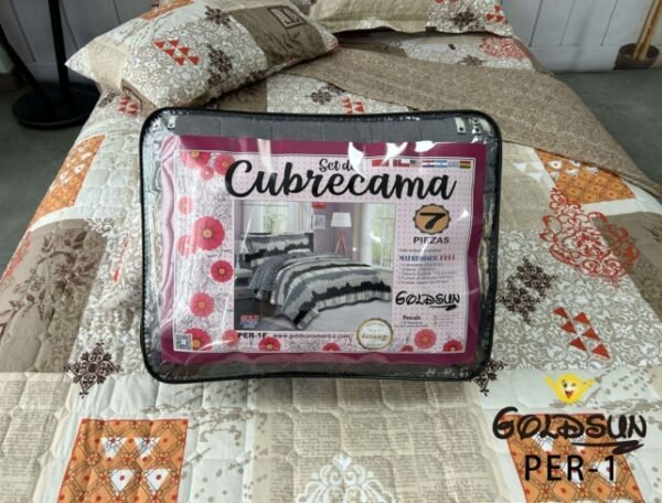 SET COBERTOR DE VERANO 7PCS 2PLAZAS (FARDOX24UND)