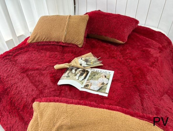 COBERTOR PIEL DE OSO C/ CARNERO 3PCS 2 PLAZAS (FARDOX16UND)