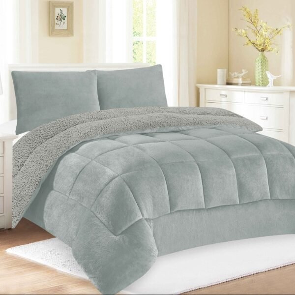 COBERTOR ACOLCHADO PIEL DE ANGEL C/ CARNERO 3PCS KING (FARDOX20UND)