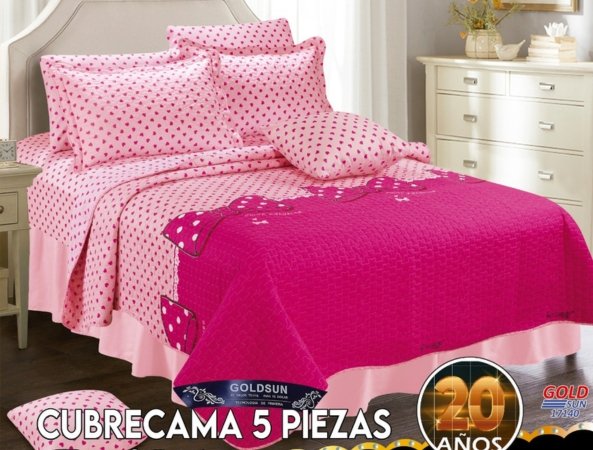 SET DE COBERTOR VERANO 5PCS JUVENIL 1.5 PLZ (FARDOX40UND)