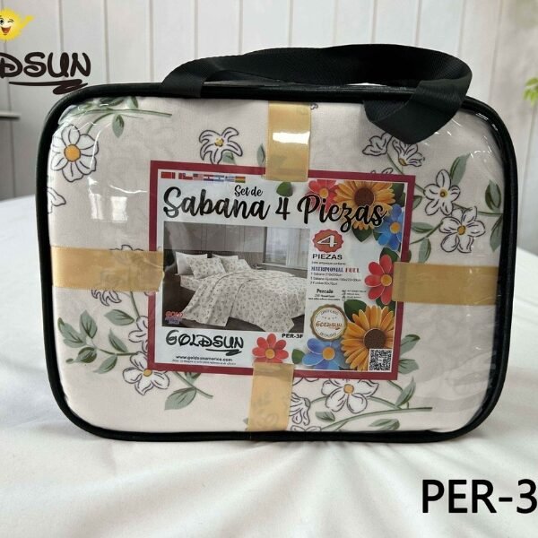SET COBERTOR DE VERANO 7PCS C/ CORTINA (FARDOX12UND)