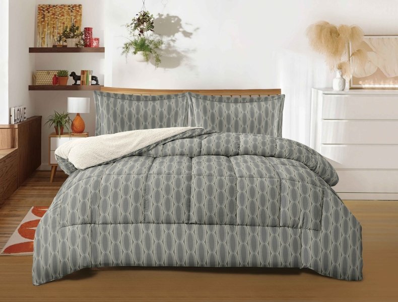 COBERTOR ACOLCHADO PIEL DE ANGEL C/ CARNERO 3PCS KING (FARDOX20UND)