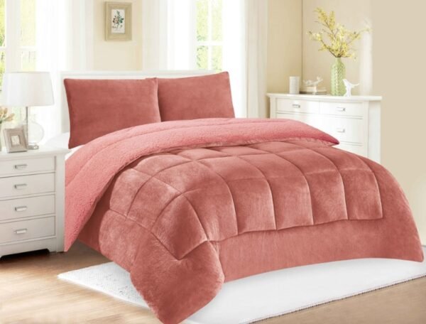 COBERTOR ACOLCHADO PIEL DE ANGEL C/ CARNERO 3PCS KING (FARDOX20UND)