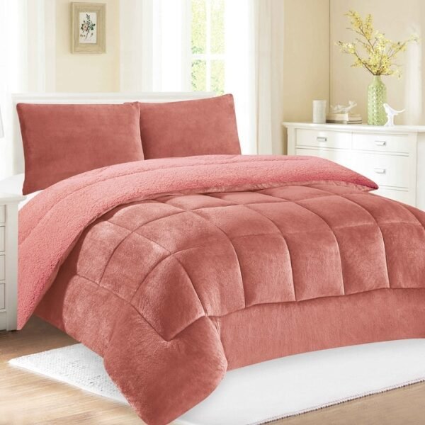 COBERTOR ACOLCHADO PIEL DE ANGEL C/ CARNERO 3PCS KING (FARDOX20UND)