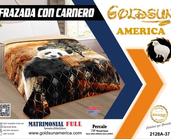 FRAZADA DE TERCIOPELO C/ CARNERO 1 PAÑO 4KG. (FARDOX26UND)