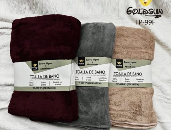 TOALLA MICROFIBRA COLOR ENTERO 70X140 CM. (FARDOX15DOC.)