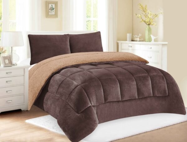 COBERTOR ACOLCHADO PIEL DE ANGEL C/ CARNERO 3PCS KING (FARDOX20UND)