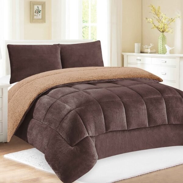 COBERTOR ACOLCHADO PIEL DE ANGEL C/ CARNERO 3PCS KING (FARDOX20UND)