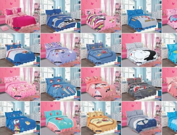 SET COBERTOR VERANO NIÑO 5PCS 1.5 PLZ (FARDOX40UND)