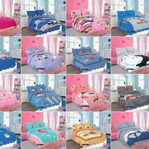 SET COBERTOR VERANO NIÑO 5PCS 1.5 PLZ (FARDOX40UND)