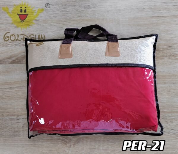 PER - 21Q / SET EDREDÓN DE VERANO 5 PIEZAS COLOR ENTERO QUEEN (FARDO X 08 UNDS)