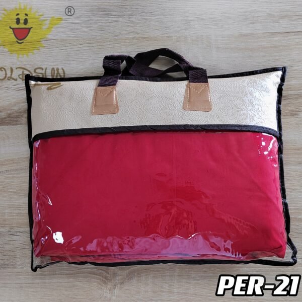 PER - 21Q / SET EDREDÓN DE VERANO 5 PIEZAS COLOR ENTERO QUEEN (FARDO X 08 UNDS)