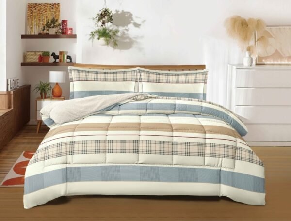 COBERTOR TELA C/ CARNERO ACOLCHADO 5PCS (FARDOX20UND)