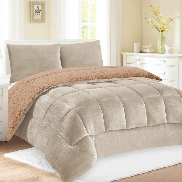COBERTOR ACOLCHADO PIEL DE ANGEL C/ CARNERO 3PCS KING (FARDOX20UND)