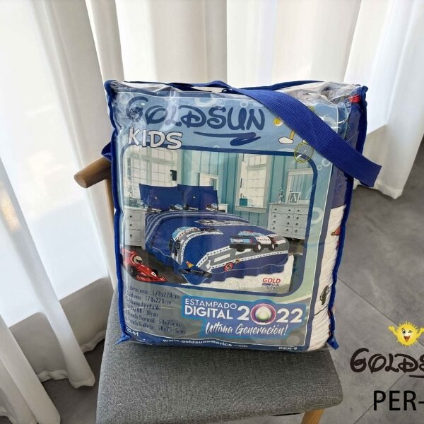 SET COBERTOR VERANO NIÑO 5PCS 1.5 PLZ (FARDOX40UND)
