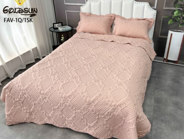 SET COBERTOR DE VERANO C.E. BORDADO 3PCS (FARDOX24UND)