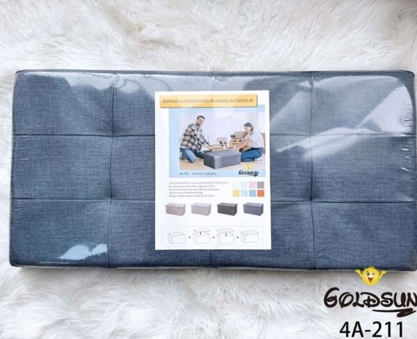 BANCO C/ ALMACENAMIENTO RECTANGULAR (CAJAX04UND)