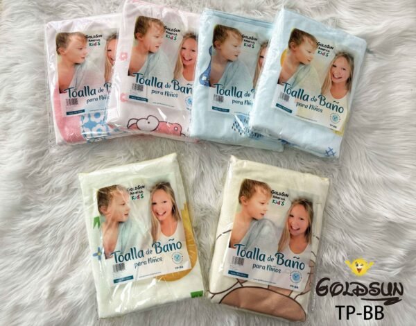 TP - BB / TOALLA MICROFIBRA BEBE CON DISEÑO 60X120 CM. (FARDO X 12 DOC)