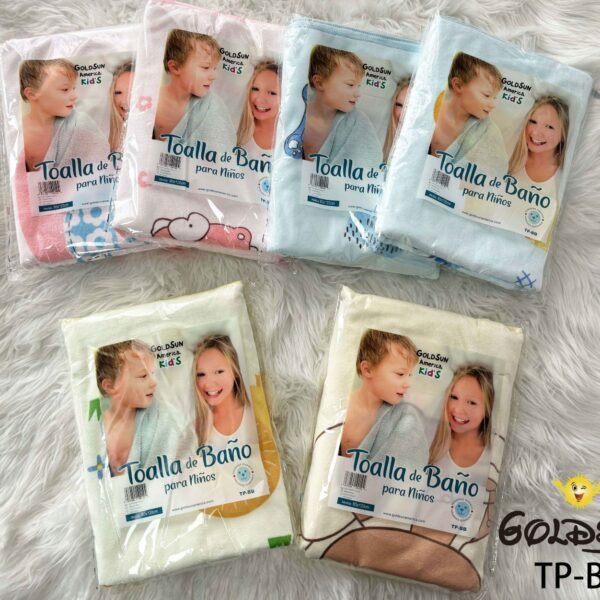 TP - BB / TOALLA MICROFIBRA BEBE CON DISEÑO 60X120 CM. (FARDO X 12 DOC)