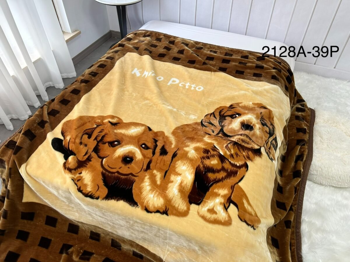 2128A - 39P / FRAZADA DE TERCIOPELO DOBLE CARA 2 PAÑOS 3 KG (FARDO X 24 UNDS)