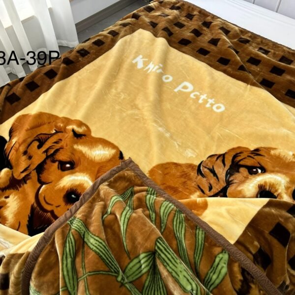 2128A - 39P / FRAZADA DE TERCIOPELO DOBLE CARA 2 PAÑOS 3 KG (FARDO X 24 UNDS)
