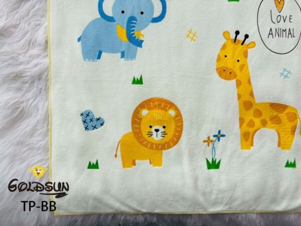 TP - BB / TOALLA MICROFIBRA BEBE CON DISEÑO 60X120 CM. (FARDO X 12 DOC)