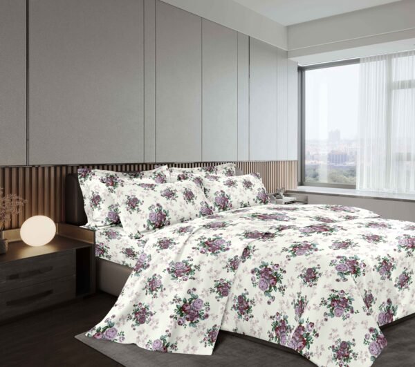 NANCY - A3 / SET DE SÁBANAS 4 PIEZAS ESTAMPADA QUEEN (FARDO X 30 UNDS)