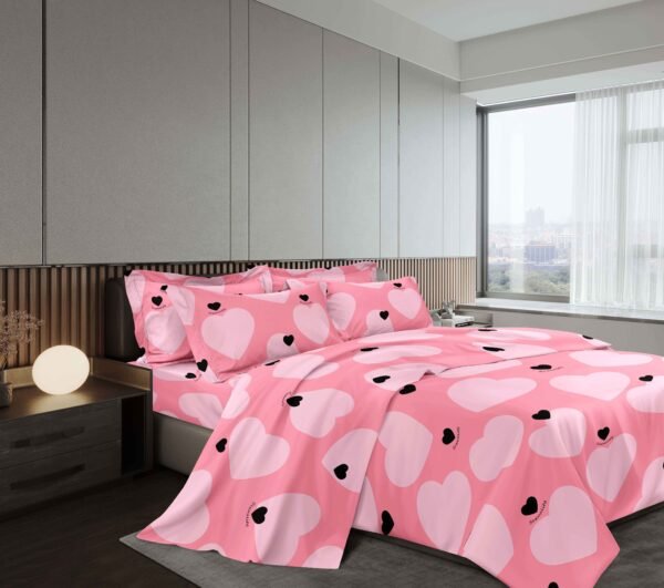 NANCY - A3 / SET DE SÁBANAS 4 PIEZAS ESTAMPADA QUEEN (FARDO X 30 UNDS)
