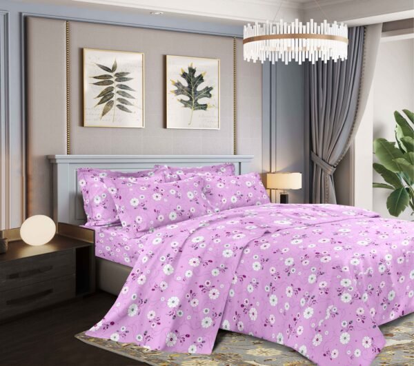 NANCY - A3 / SET DE SÁBANAS 4 PIEZAS ESTAMPADA QUEEN (FARDO X 30 UNDS)