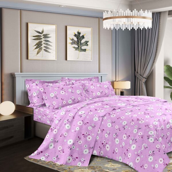 NANCY - A3 / SET DE SÁBANAS 4 PIEZAS ESTAMPADA QUEEN (FARDO X 30 UNDS)